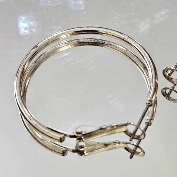 Silver Hoop Earring Bundle Of 3 - Picture 5 of 10